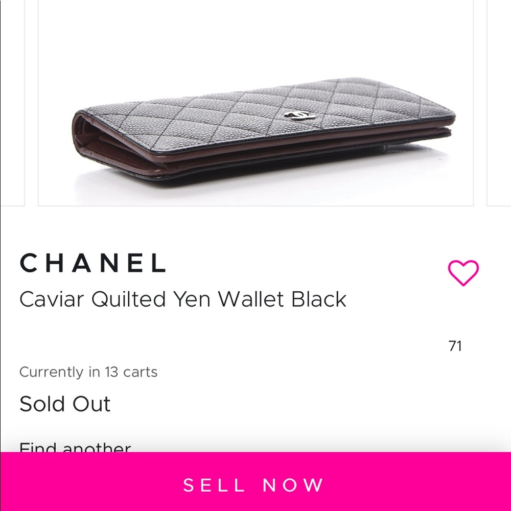 Chanel Caviar Quilted Yen Wallet - Picture 5 of 16